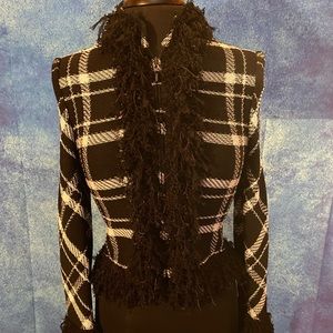 St. John Collection by Marie Gray fringe jacket